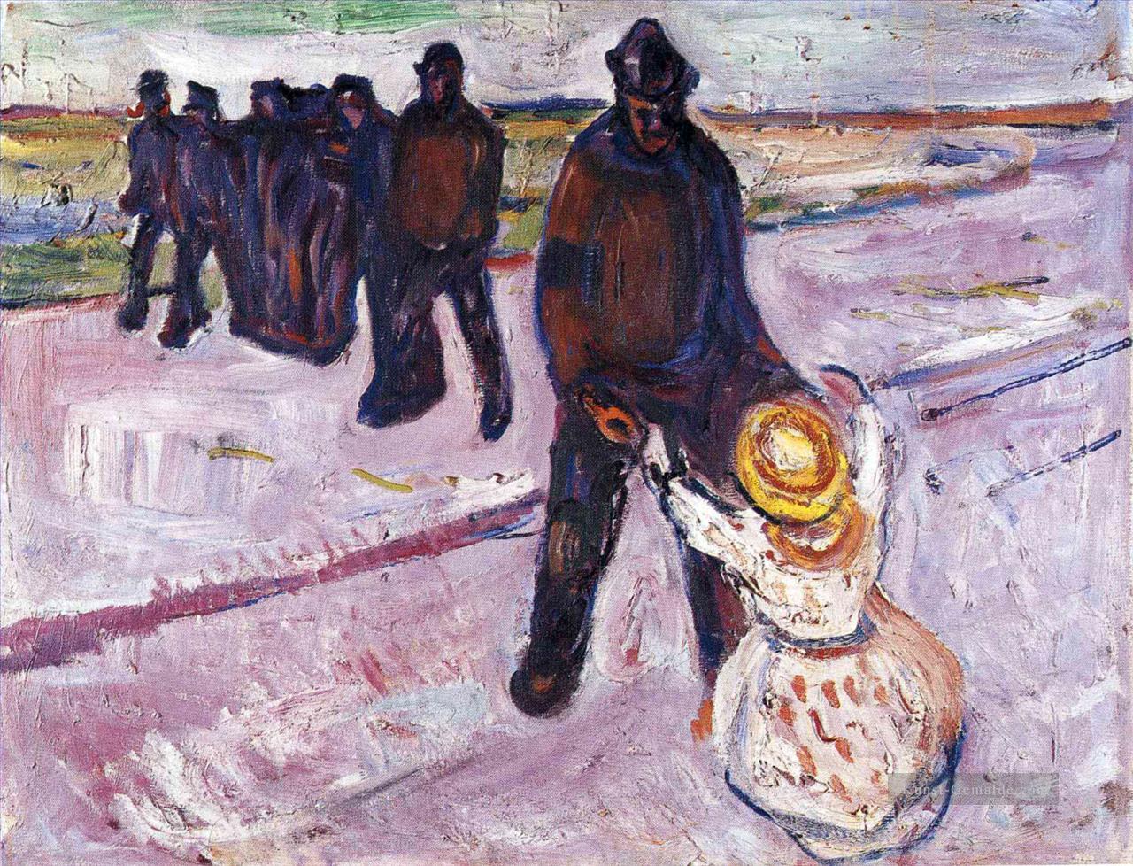 Arbeiter und Kind 1908 Edvard Munch Ölgemälde